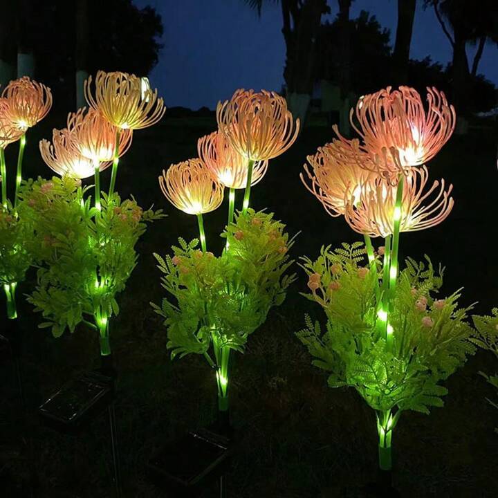 LED Außenleuchte für Garten und Terrasse mit Blumenmuster 5