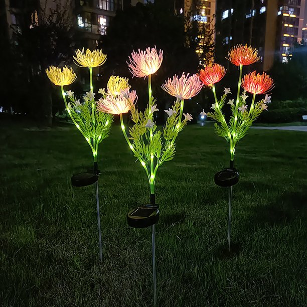 LED Außenleuchte für Garten und Terrasse mit Blumenmuster 6