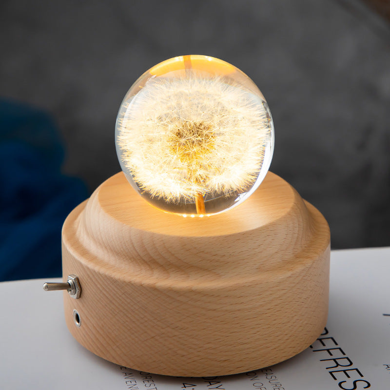 LED Nachtlicht mit Löwenzahn Design für Zuhause 4