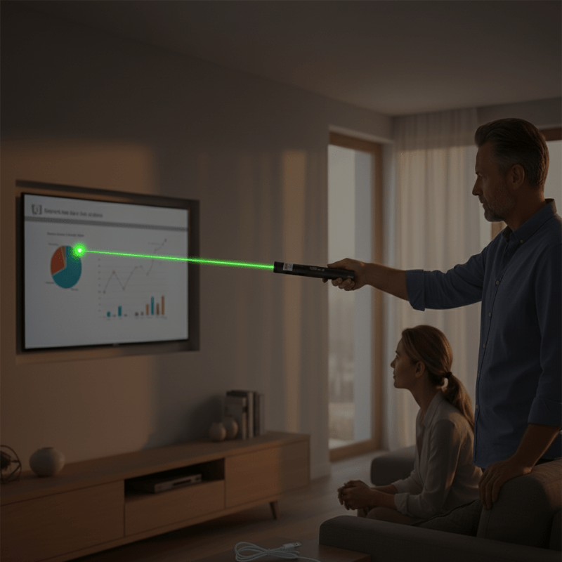 Laserpointer mit einstellbarem Fokus für Präsentationen und Outdoor-Aktivitäten 1