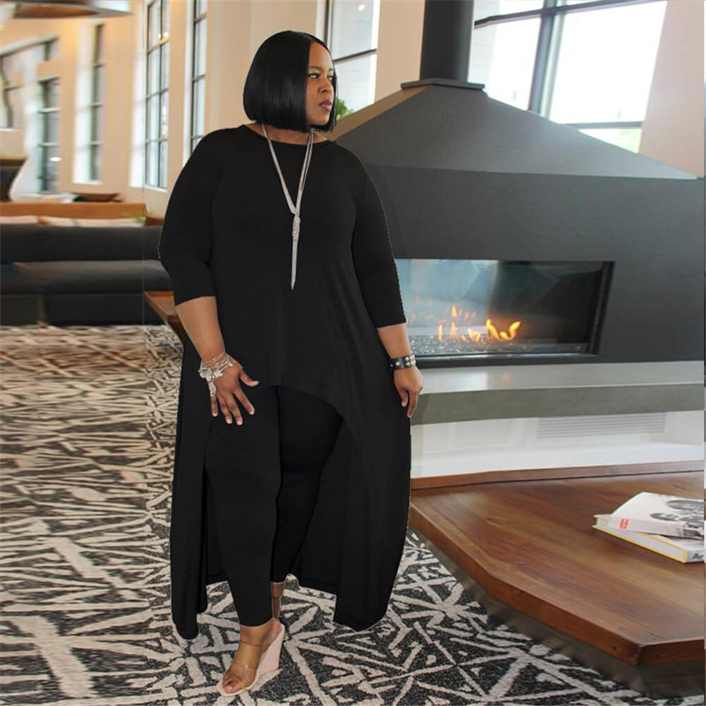 Lässiges Streetwear-Set In Übergröße