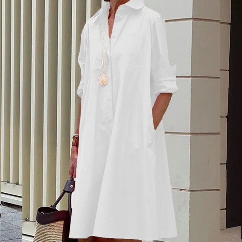 Lässiges Sommerkleid für Damen mit lockerer Silhouette 1