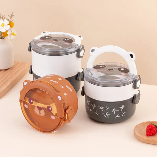 Lebensmittelbehälter mit Panda-Motiv für Kinder und Erwachsene 3