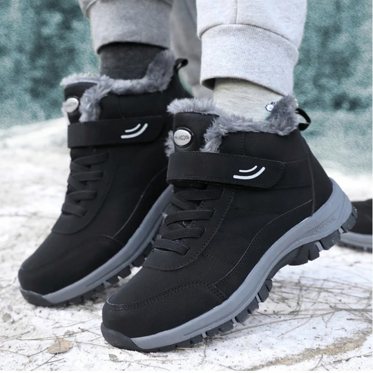 Leichte Schneestiefel im Felllook für Damen 8