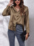 Variant image for Damen Hemd Lang Satin Modernes Design Vielseitig-3
