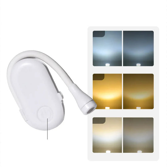 Leselampe Bett Mit Clip und Dimmbarem Licht für Bücher – Flexible 360° Leselampe für Nachtlesen und Reisen 4