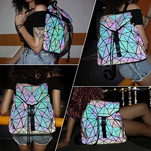 Leuchtender Geometrischer Rucksack