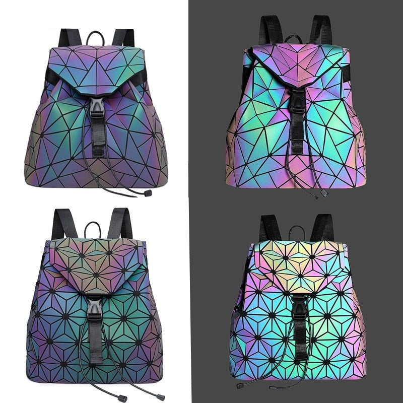 Leuchtender Geometrischer Rucksack