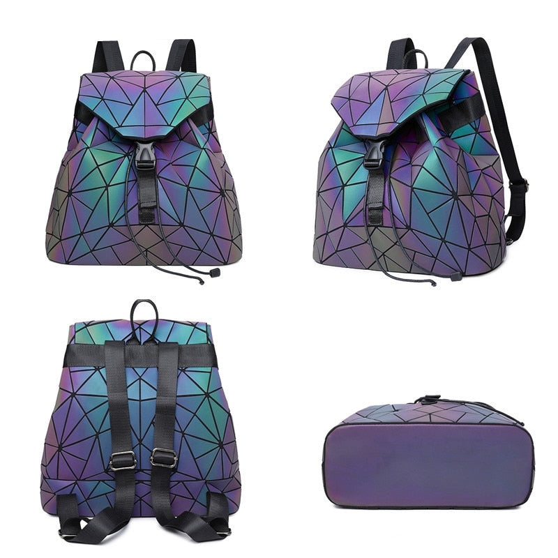 Leuchtender Geometrischer Rucksack