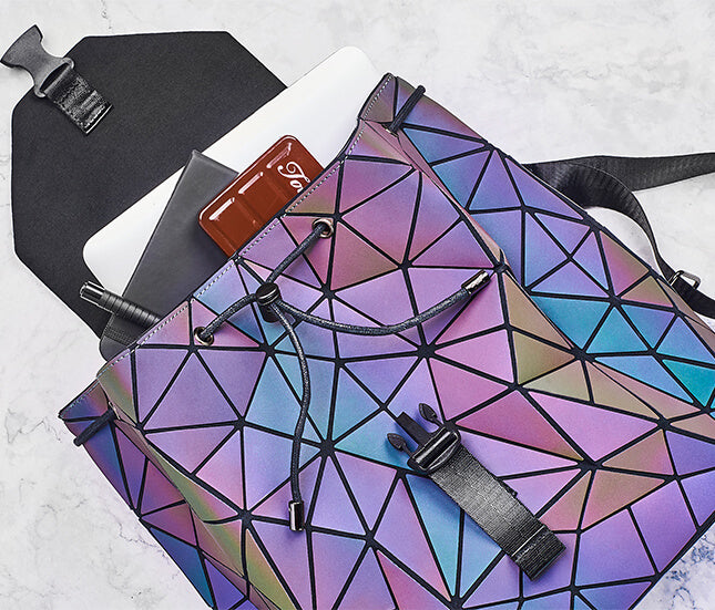 Leuchtender Geometrischer Rucksack