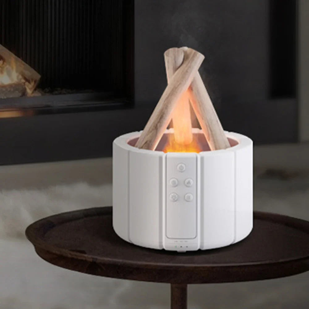 Luftbefeuchter Schlafzimmer Lagerfeuer-Design für Gemütlichkeit und Wohlfühlatmosphäre 0