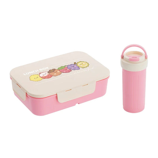 Lunchbox-Set für Kinder und Erwachsene mit Farbenfrohen Illustrationen 3