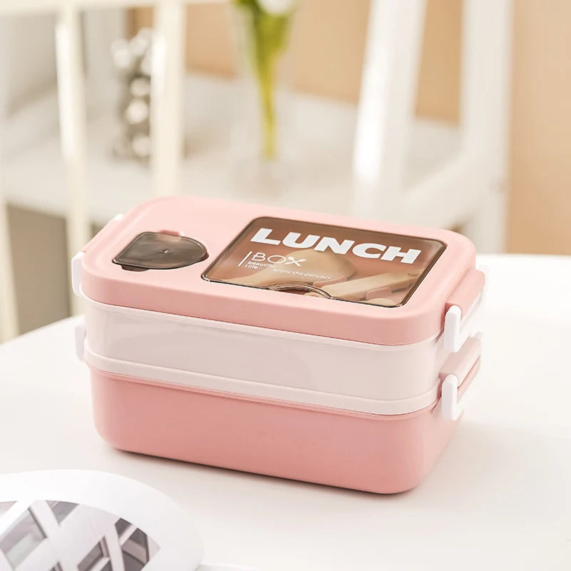 Lunchbox Doppellagig mit separaten Fächern für Damen und Herren 0