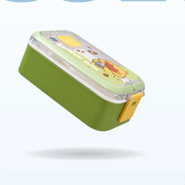 Lunchbox für Kinder mit Cartoon-Motiv und auslaufsicherem Verschluss 0