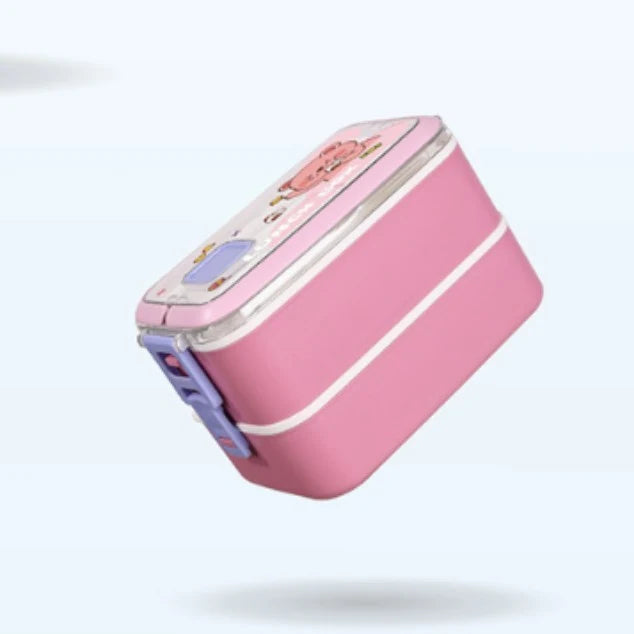 Lunchbox für Kinder mit Cartoon-Motiv und auslaufsicherem Verschluss 3