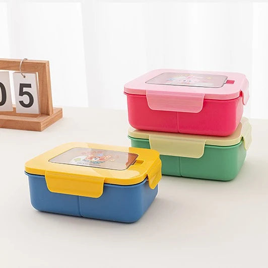 Lunchbox für Kinder mit fröhlichem Design und praktischer Aufteilung 0