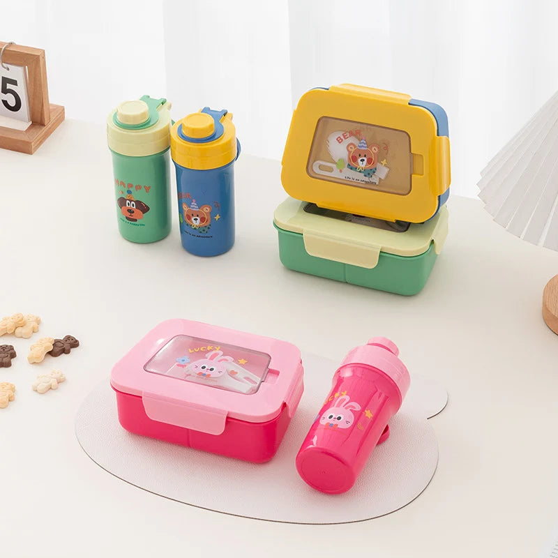 Lunchbox für Kinder mit fröhlichem Design und praktischer Aufteilung 4
