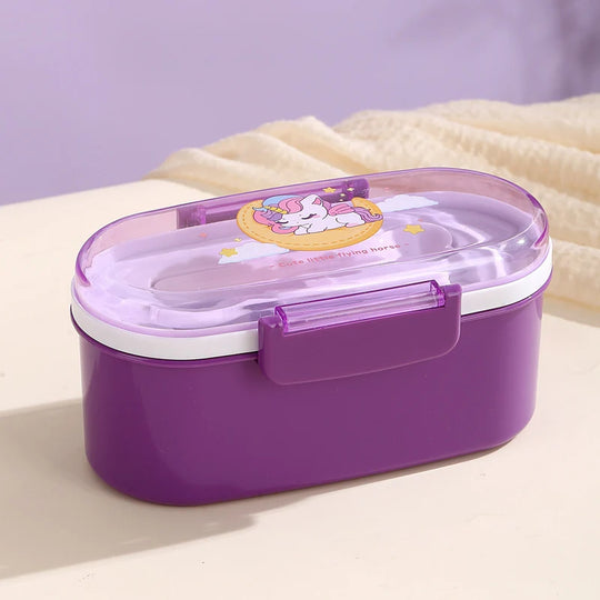 Lunchbox mit Einhornmotiv für Kinder und Erwachsene 0