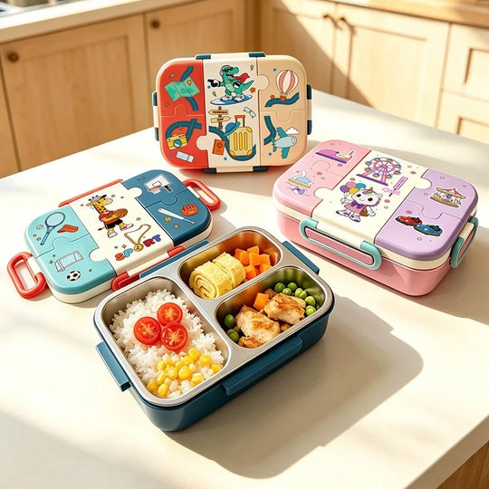 Lunchbox mit Sportmotiv und mehreren Fächern für Kinder und Erwachsene 3