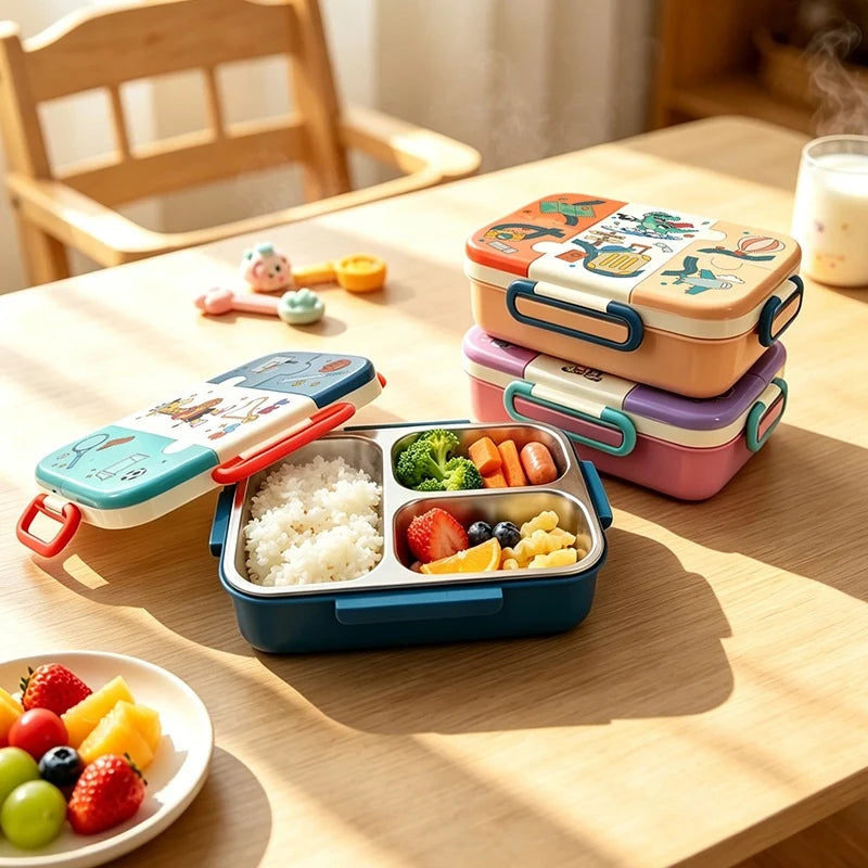 Lunchbox mit Sportmotiv und mehreren Fächern für Kinder und Erwachsene 4