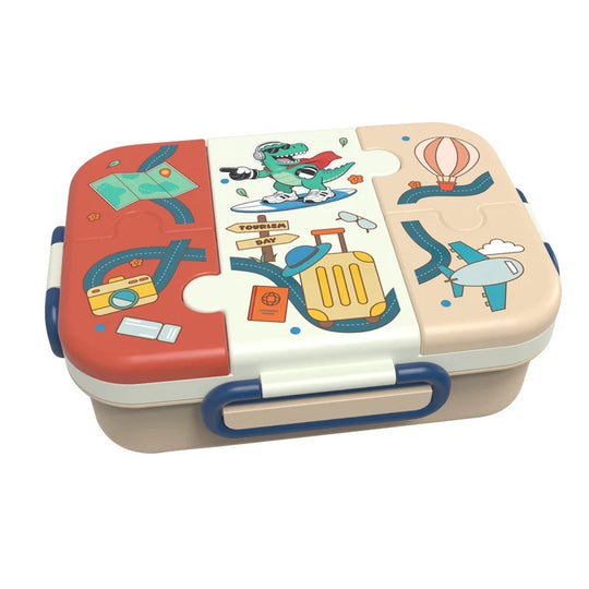 Lunchbox mit Sportmotiv und mehreren Fächern für Kinder und Erwachsene 5