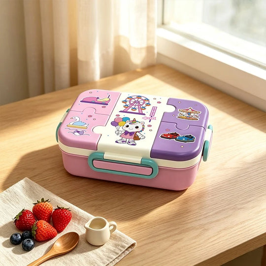 Lunchbox mit Sportmotiv und mehreren Fächern für Kinder und Erwachsene 6