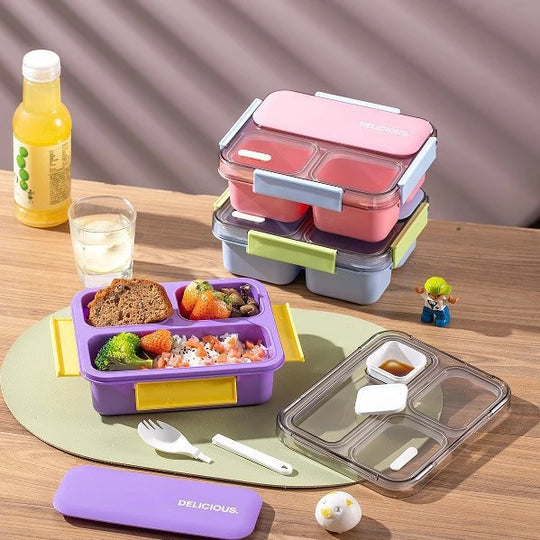 Lunchbox mit mehreren Fächern und Isolierung für Damen und Herren 0