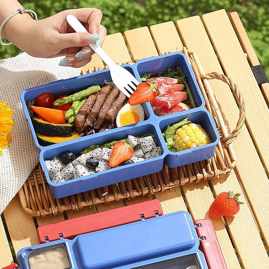 Lunchbox mit mehreren Fächern und sicherem Verschluss für Damen und Herren 2