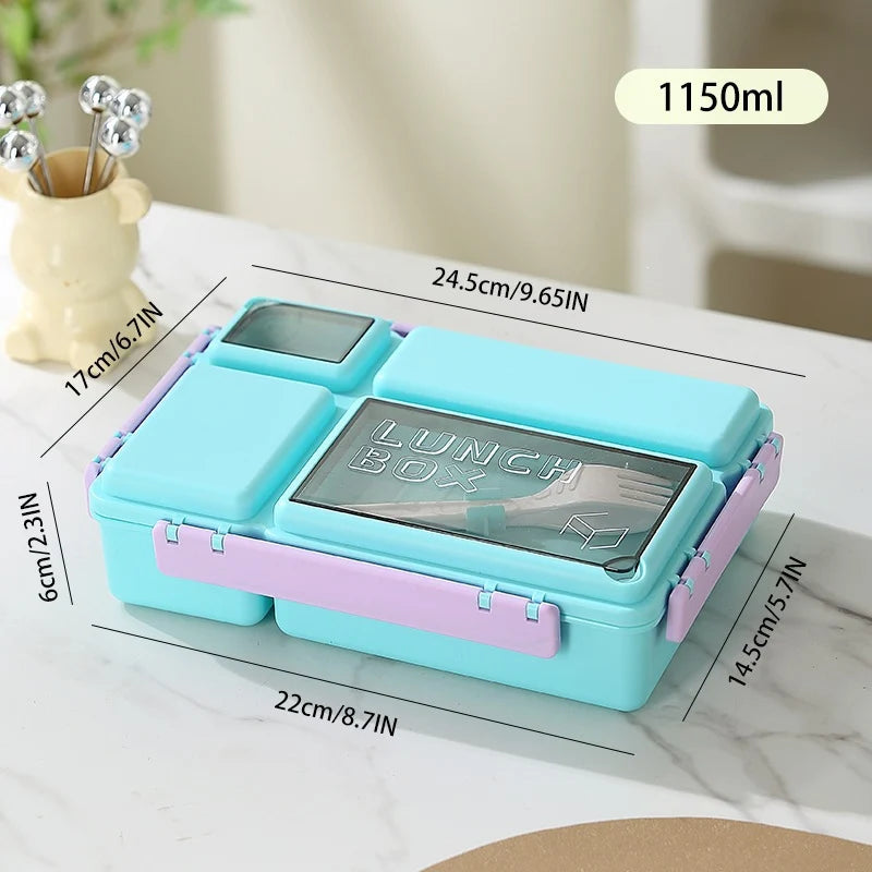 Lunchbox mit mehreren Fächern und sicherem Verschluss für Damen und Herren 5