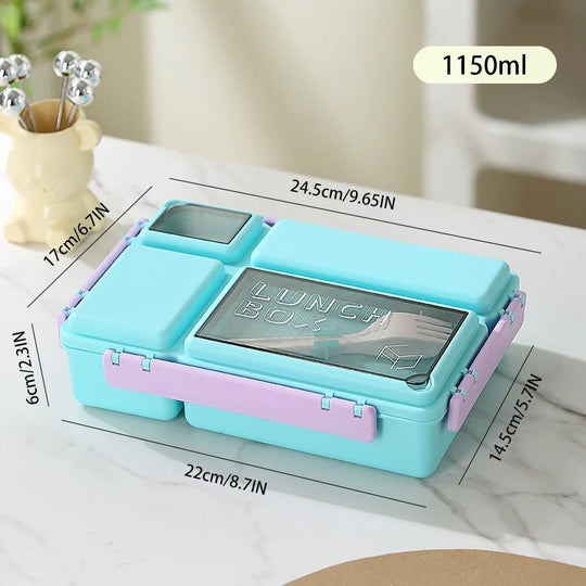 Lunchbox mit mehreren Fächern und sicherem Verschluss für Damen und Herren 5