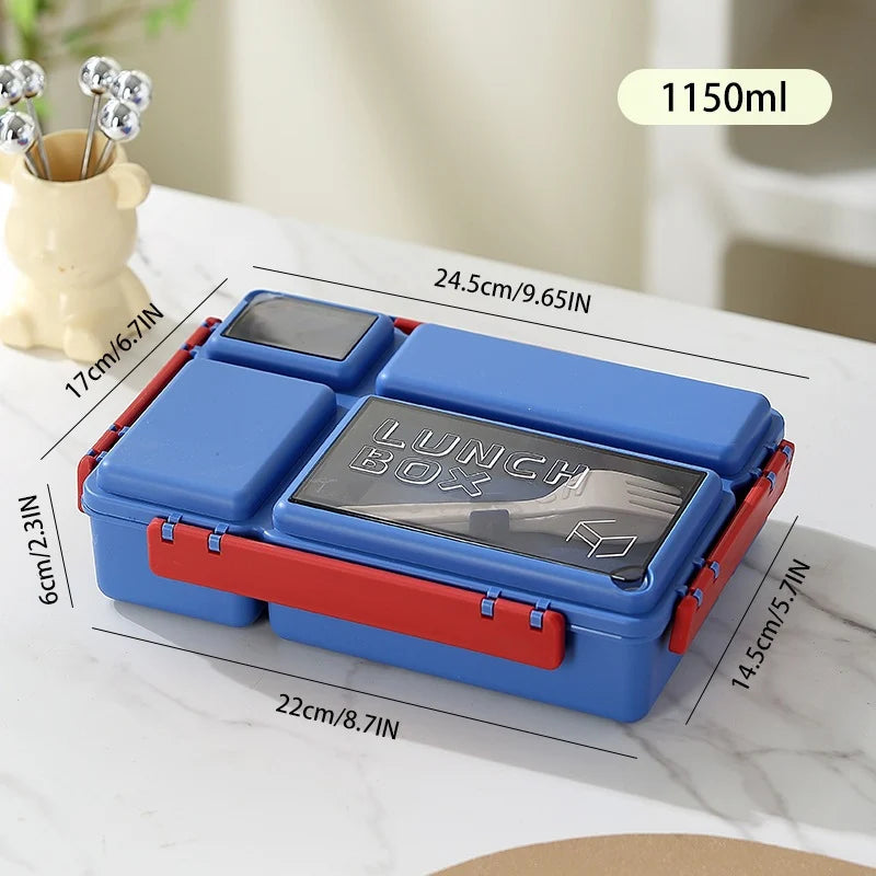 Lunchbox mit mehreren Fächern und sicherem Verschluss für Damen und Herren 6
