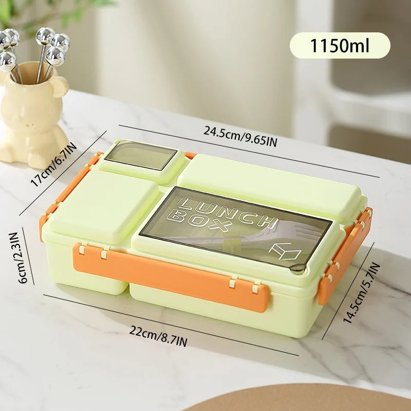 Lunchbox mit mehreren Fächern und sicherem Verschluss für Damen und Herren 7