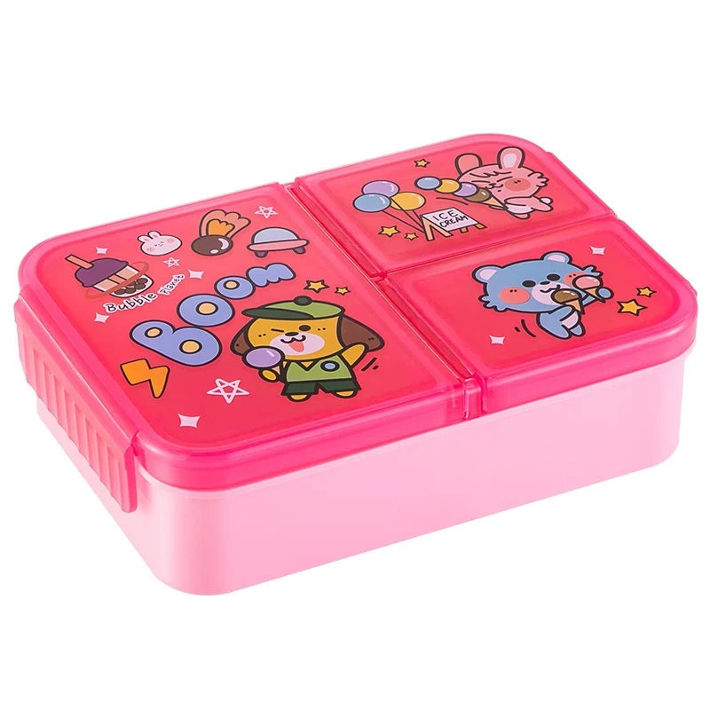 Lunchbox mit mehreren Fächern und verspieltem Design für Damen und Herren 4