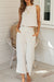 Variant image for Damen Set Leinen Shirt und Hose Beige Atmungsaktiv Elegant-1