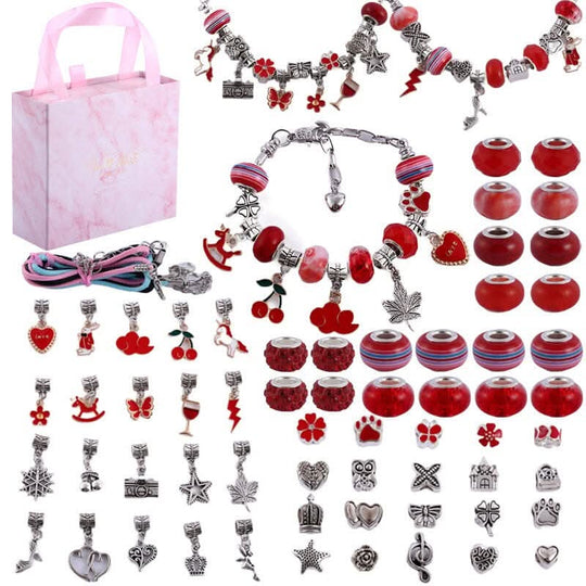 Mädchen Armband Bastelset mit Funkelnden Charms 15