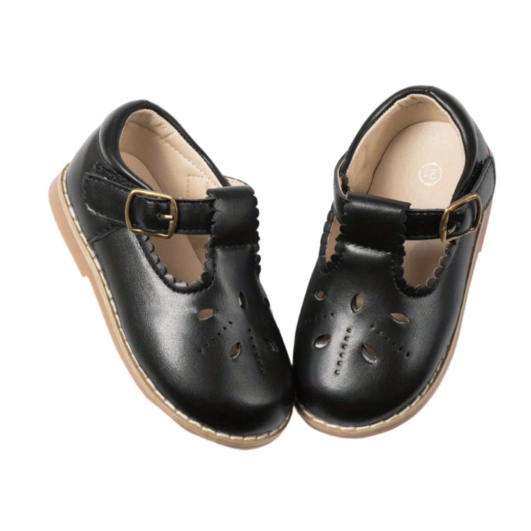 Mädchenschuhe Vintage Stil Flach mit Antirutschsohle 23-38 0