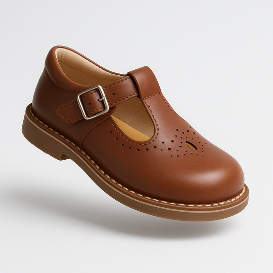 Mädchenschuhe Vintage Stil Flach mit Antirutschsohle 23-38 1