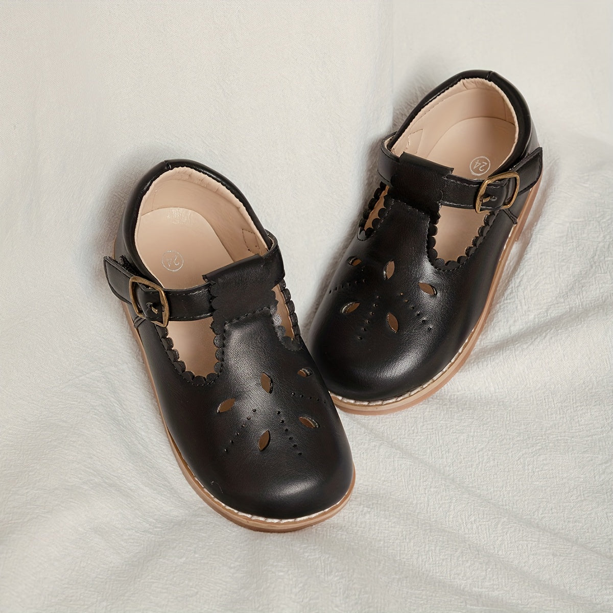 Mädchenschuhe Vintage Stil Flach mit Antirutschsohle 23-38 7