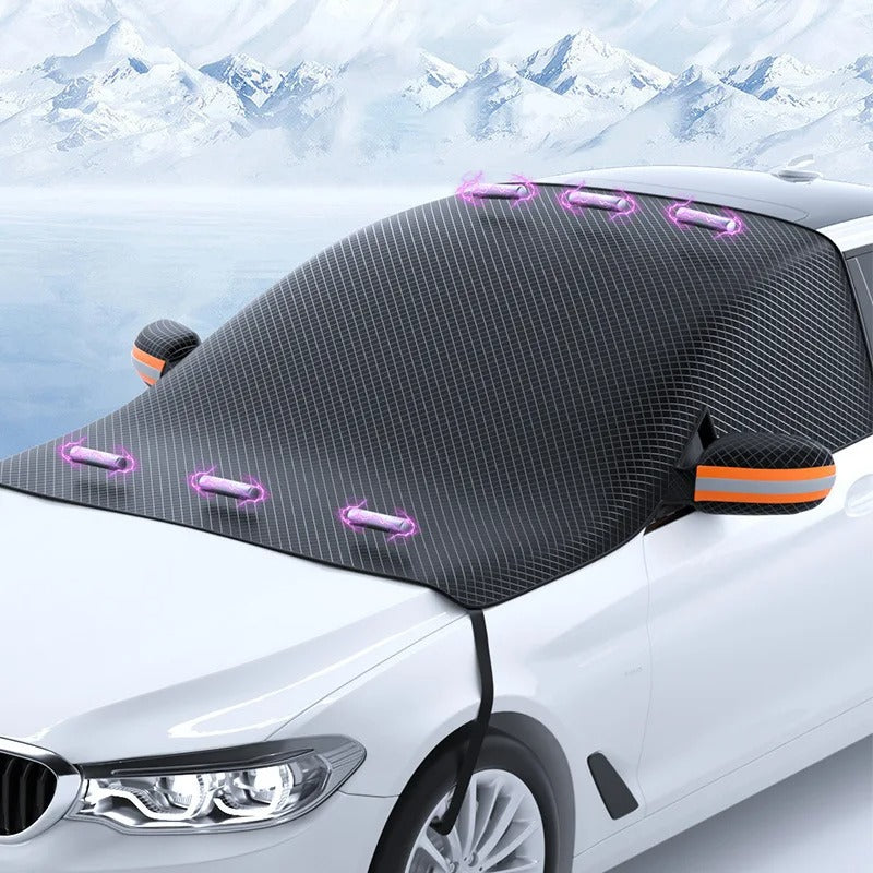 Magnetische Autoabdeckung für ganzjährigen Schutz - Auto Abdeckplane Winter, Wetterfest, Universelle Passform 0