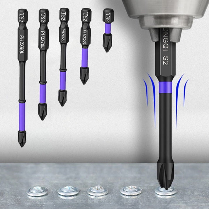 Magnetisches Bit Set für Akkuschrauber - 6-teiliges Set für präzise Arbeiten und vielseitige Anwendungen 0