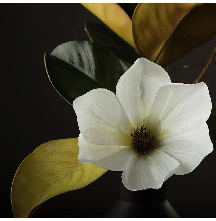 Magnolien-Seidenblume für Stilvolle Dekoration - Lebensechte Blume für Hochzeiten und Wohnaccessoires 3