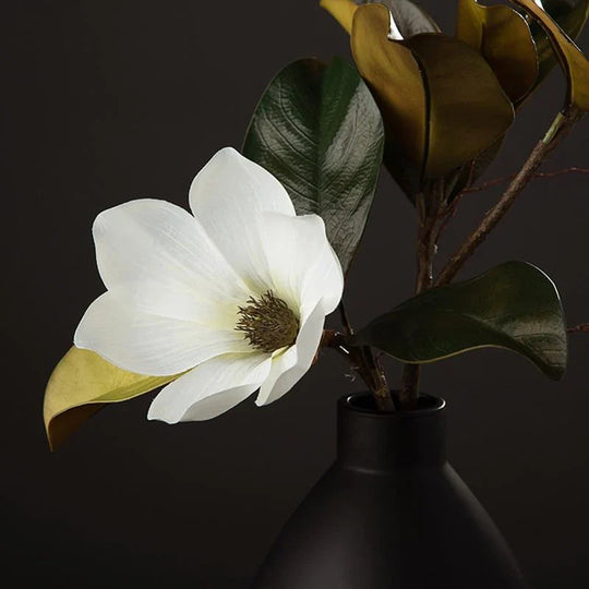 Magnolien-Seidenblume für Stilvolle Dekoration - Lebensechte Blume für Hochzeiten und Wohnaccessoires 4