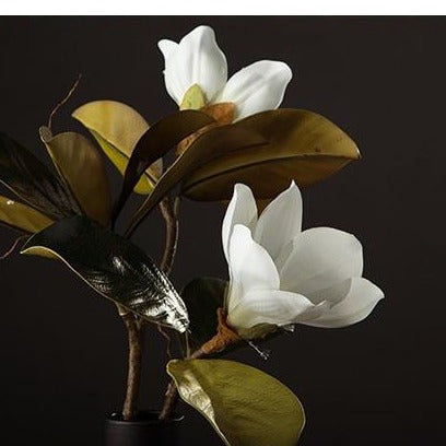 Magnolien-Seidenblume für Stilvolle Dekoration - Lebensechte Blume für Hochzeiten und Wohnaccessoires 6