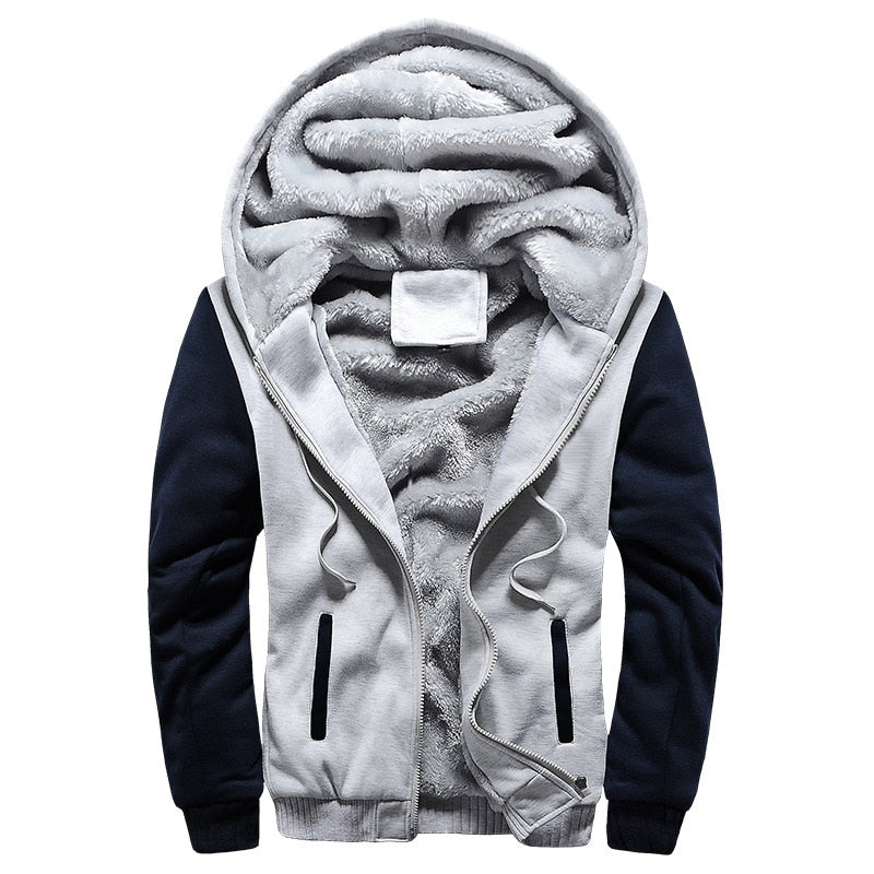 Männer Winter Fleece Jacke