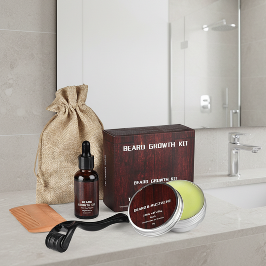 Männer Bartpflege Set Starker Bart Pflege und Styling Essentials 0