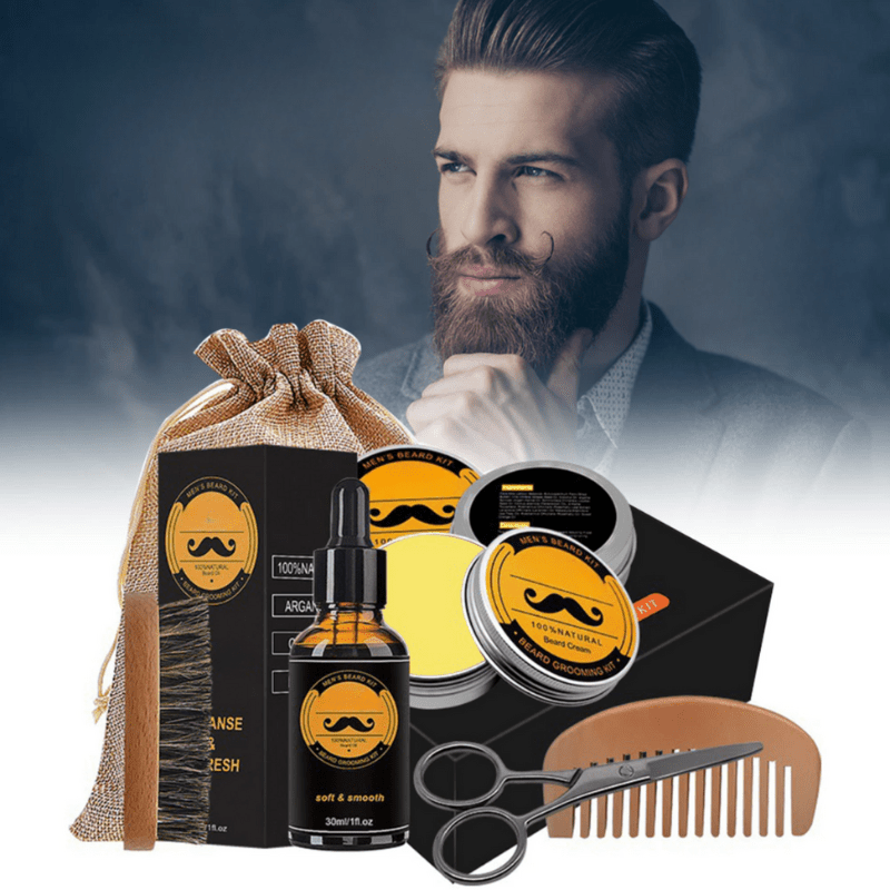 Männer Bartpflege Set Starker Bart Pflege und Styling Essentials 2