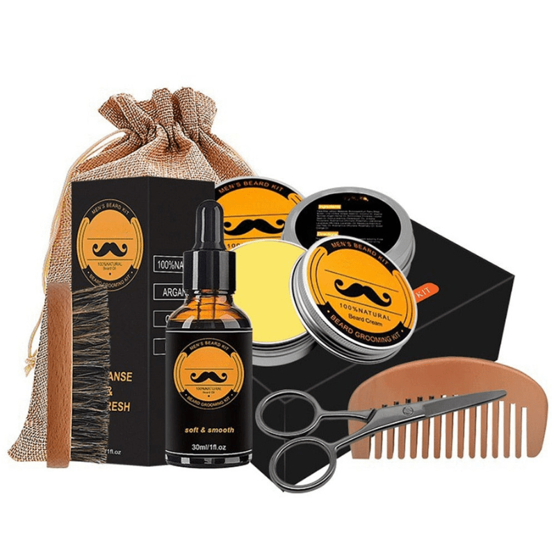 Männer Bartpflege Set Starker Bart Pflege und Styling Essentials 6