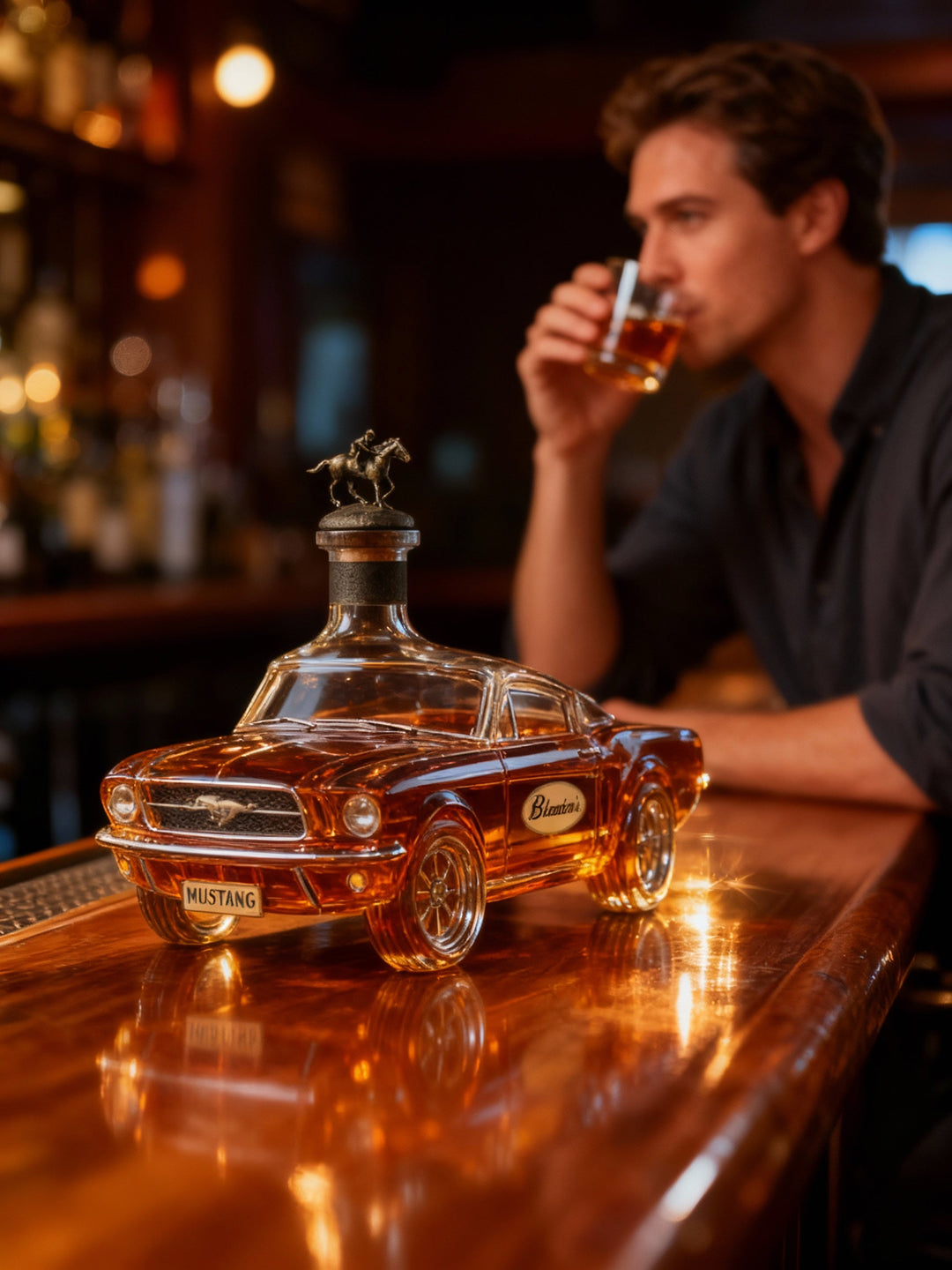 Männer Whisky Dekanter Mustang Automobildesign Dekorativ 0