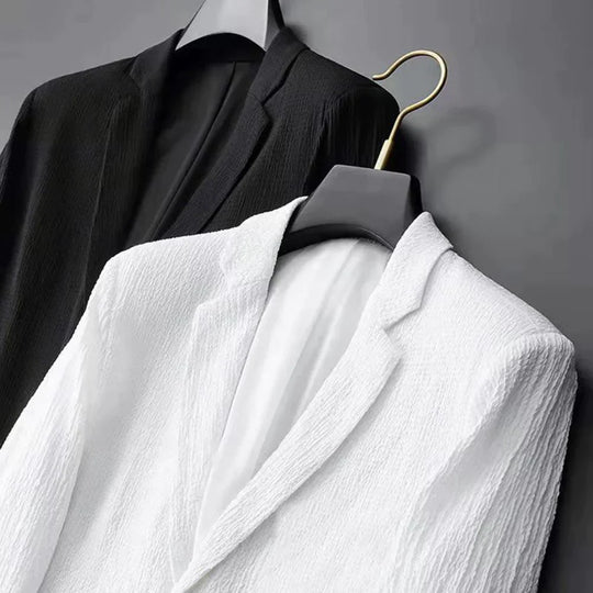 Herren Anzug Zweiteilig Lässig Blazer und Hose Hochwertige Stoffe-6