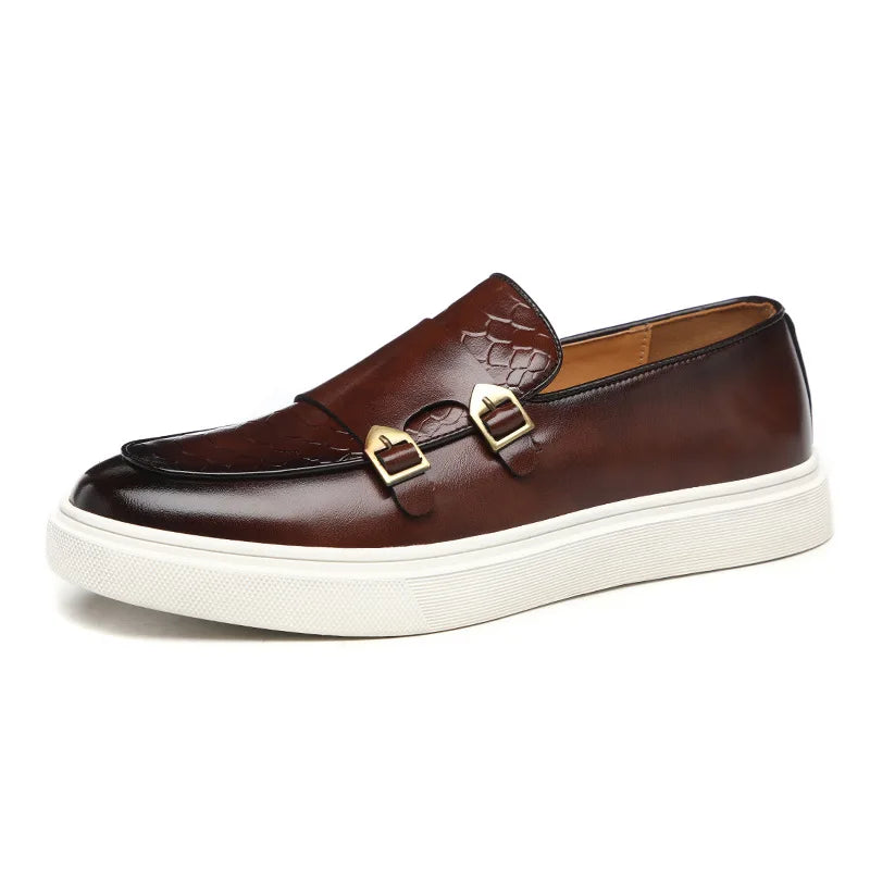 Herren Slipper Eleganter Stil Kunstleder Komfort Schlupfschuhe 6